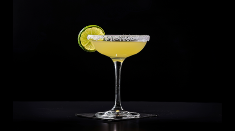 verre à cocktail margarita au milieu de la photo 