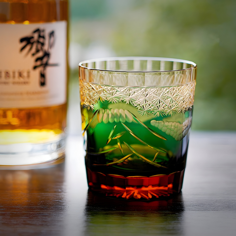 Verre à whisky Motifs Japonais Edo Kiriko